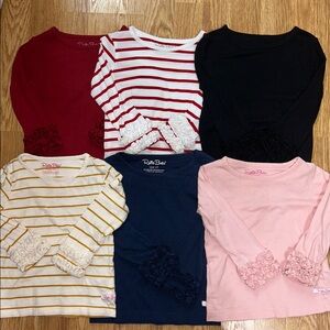 Bundle - 6 Ruffle Butts Long Sleeve Tees